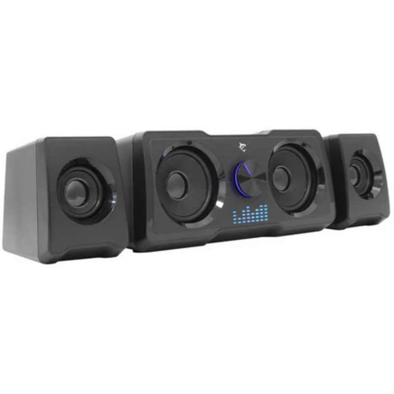 White Shark Mood 2.2 speakers met RGB verlichting - zwart