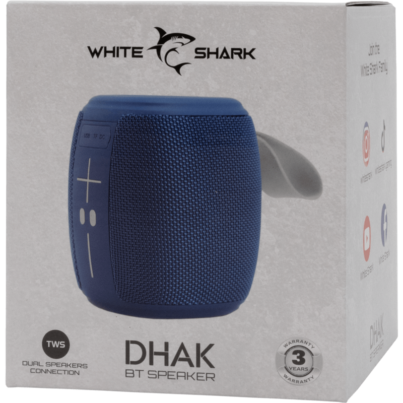 White Shark Bluetooth speaker GBT-888 DHAK-Blauw