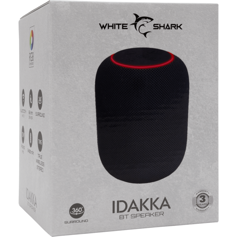 White Shark Bluetooth Speaker GBT-619 IDAKKA-zwart