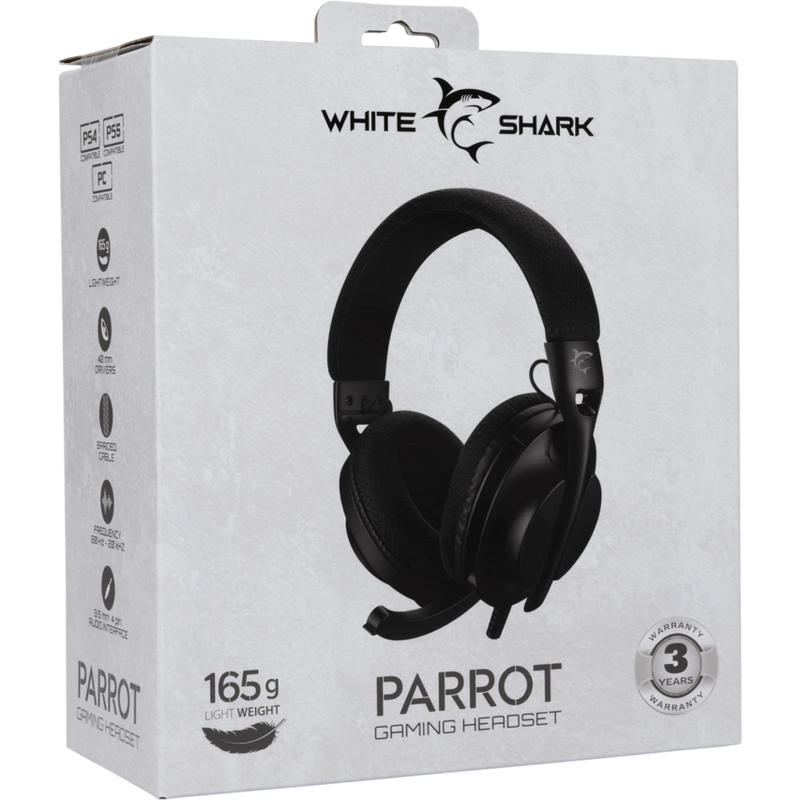 White Shark gaming headset GH-2440 Parrot zwart