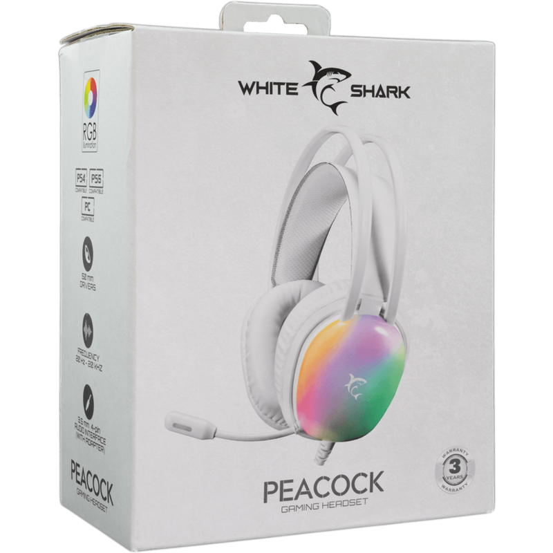 White Shark gaming headset GH-2444 Peacock wit