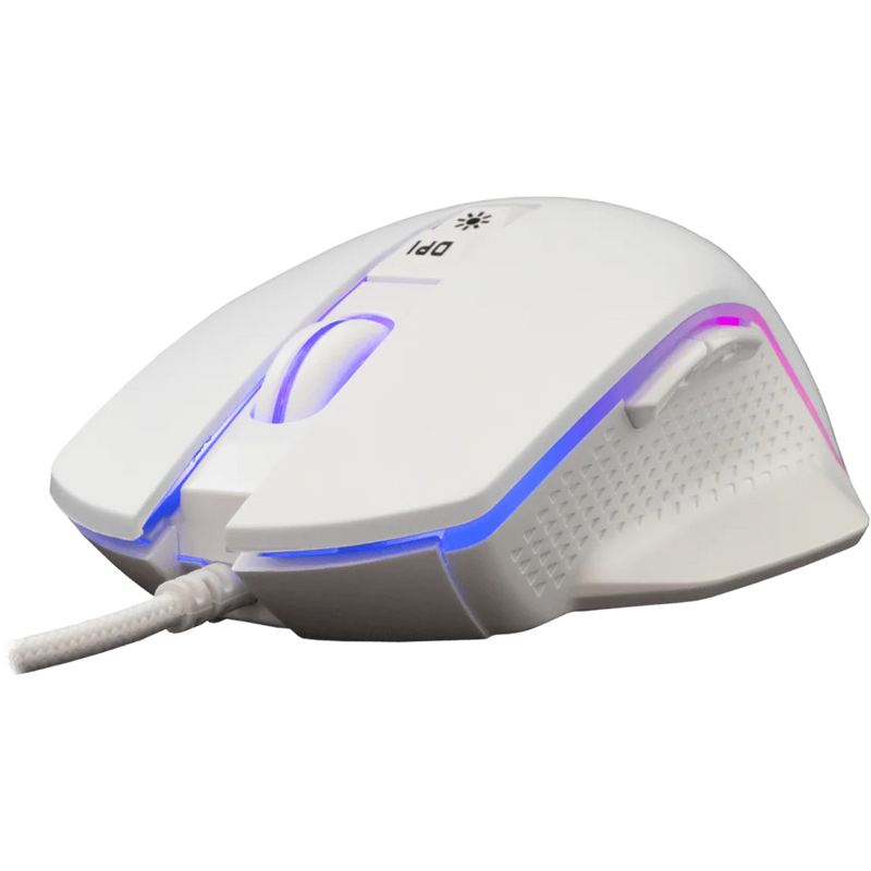 White Shark RGB Gaming muis GM-5009 Gareth - wit