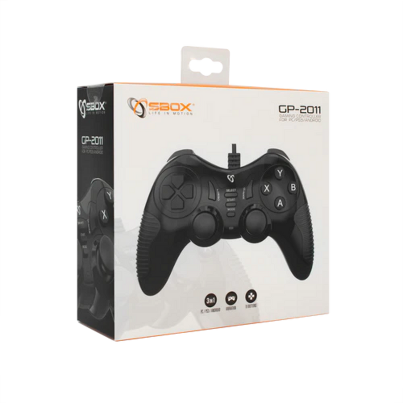 SBOX bekabelde controller GP-2011 - voor PC-PS3-Android-XBOX360