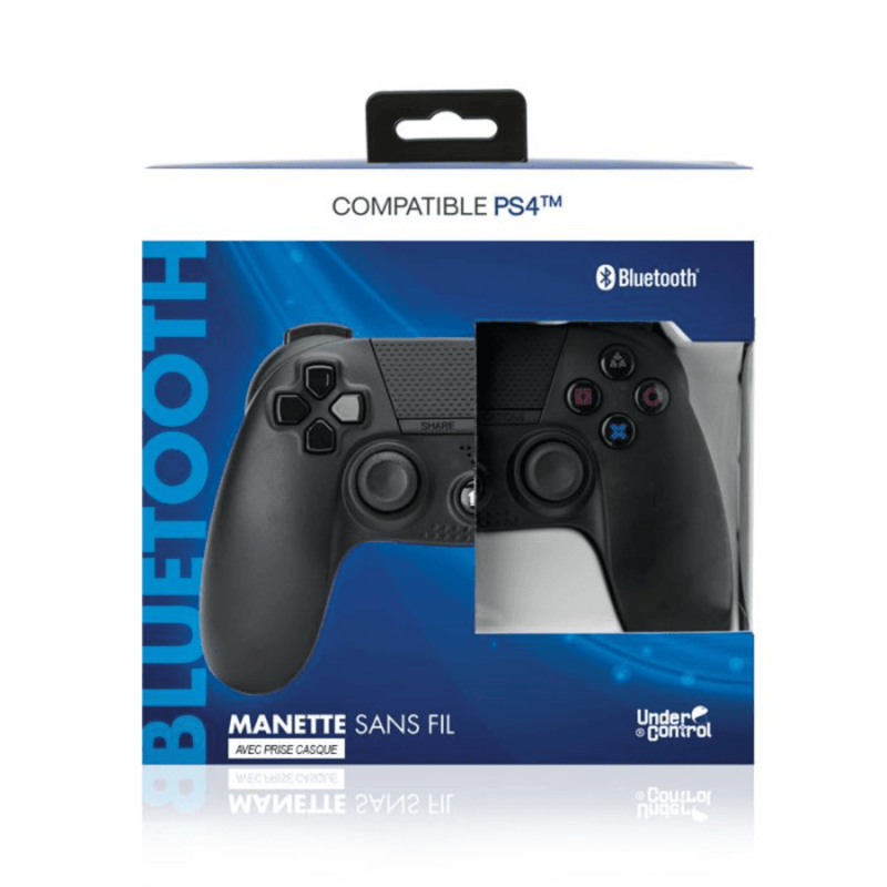 Under Control- PS4 bluetooth controller met koptelefoon aansluiting - zwart - GameBrands